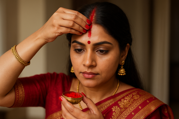 Applying Sindoor