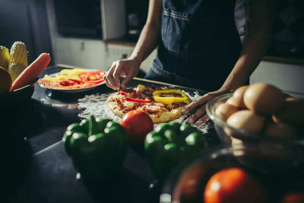 Chef Preparing a Vegetabl
