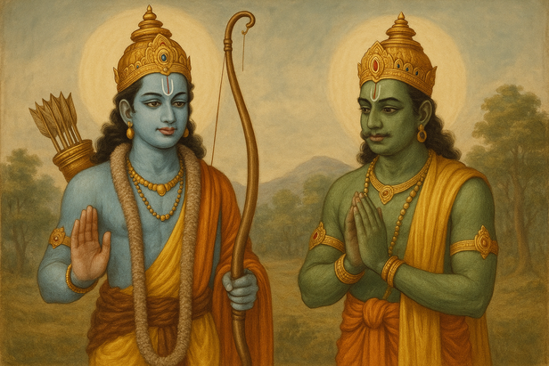 Ram and Vibhishana