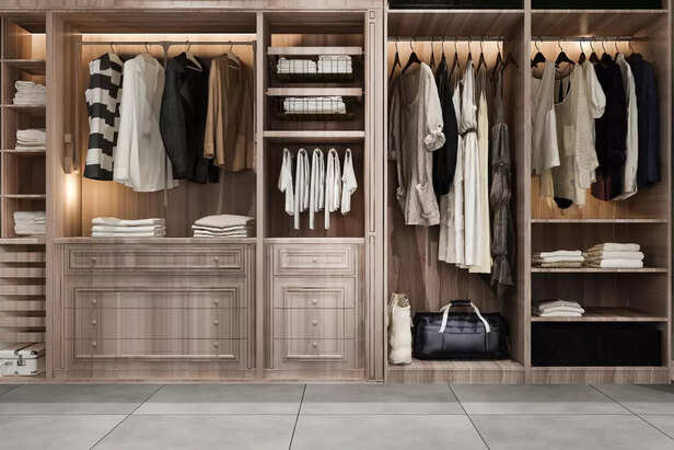 Minimalist closet with re