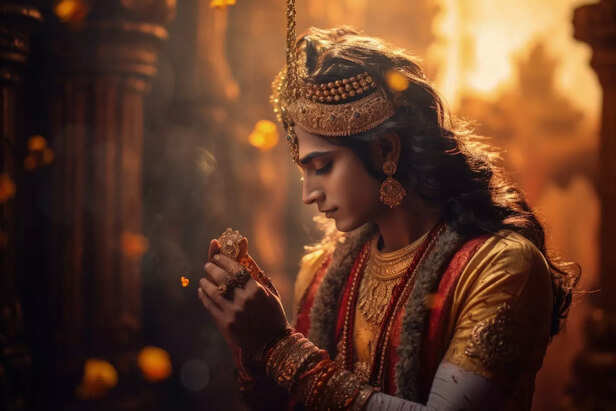 “Krishna in Golden Light:
