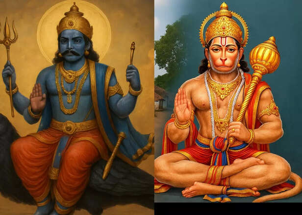 Shani Dev and lord Hanuma