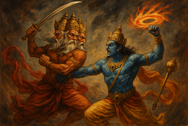 Brahma Vishnu Conflict