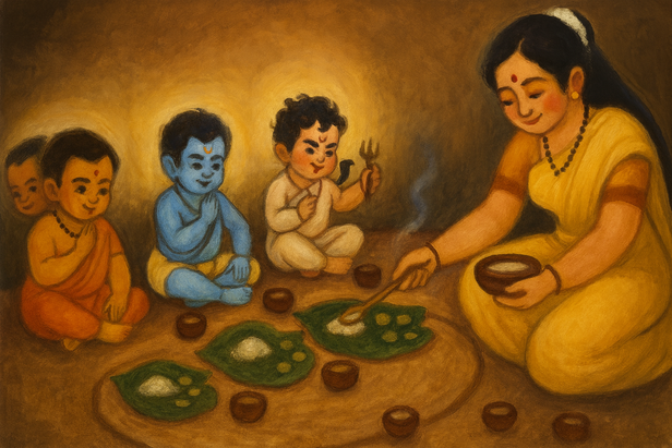 Anasuya and  Trimurti